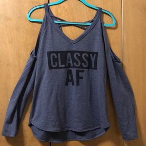 Cold shoulder sweater from Charlotte Russe